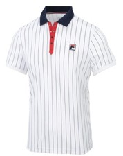 Fila Bjorn Borg Heritage Polo-White Wimbledon Performance Tennis Shirt - RRP £60