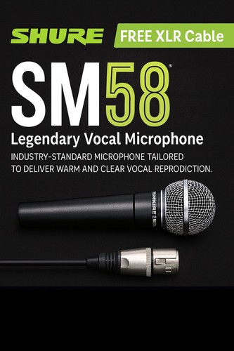 Shure sm58 dynamic cardioid - shure,