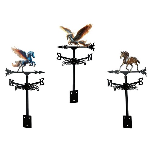 Metal horse weathervane - metal,