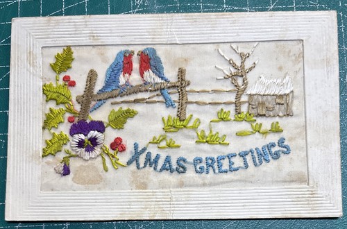 Ww1 silk postcard - silk,