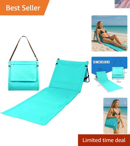 Portable beach mat lounge - beach,