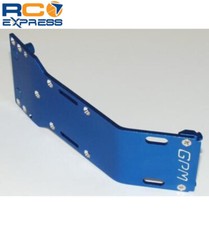 GPM Racing Tamiya Terra Crusher Blue Aluminum Front Skid Plate TEC1331F