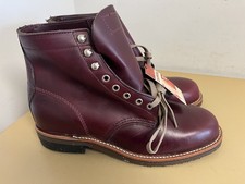 Chippewa 1939 Collection, 4353 Burgundy Leather Boots, Size 9 D, New w/ Tags