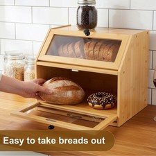 Large Bamboo Bread Bin Layer