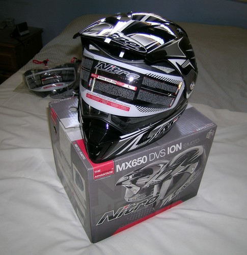 Nitro mx650 helmet with new - nitro,