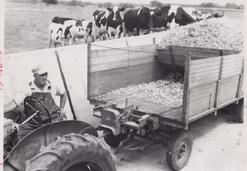 1950s 8x10 farmer tractor - 8x10,
