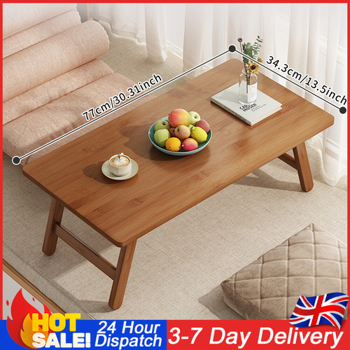 Bamboo folding coffee table - coffee,