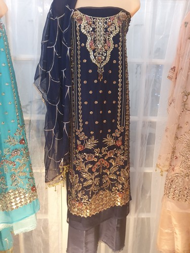 Designer embroidered pakistani - embroidered,