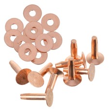 10 Sets Rivets for Leatherwork Copper Rivet Setter Leather Rivet Kit Crafts