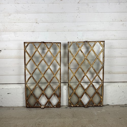 Pair antique cast - pair, iron