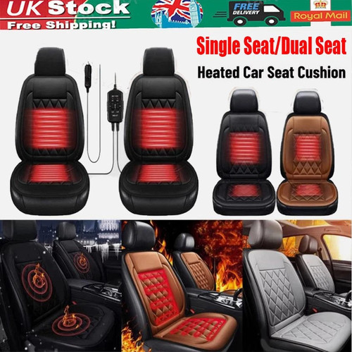 Heated car seat pad - 12v, -auto