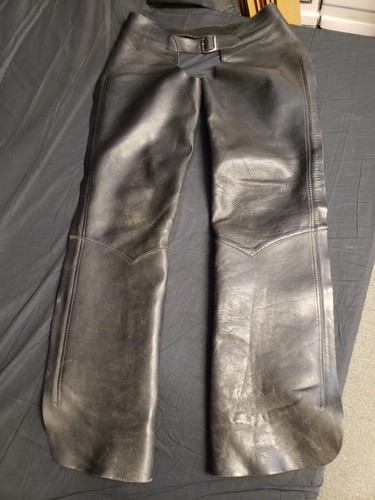Black leather chaps - chaps, (m