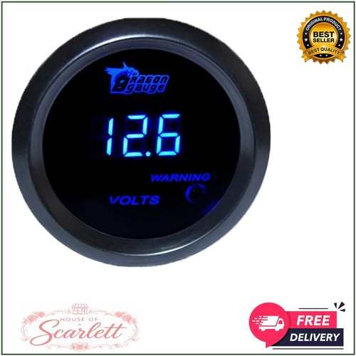 52mm black car volt - volt, gauge