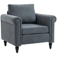 HOMCOM Vintage Armchair Fabric