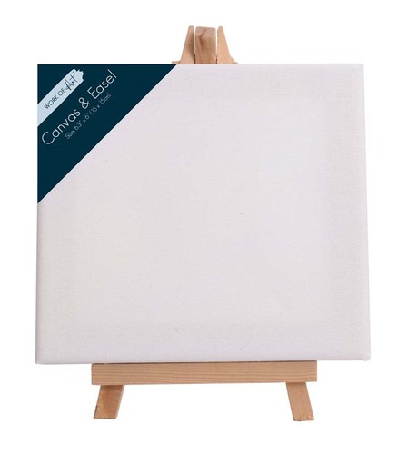 Mini canvas wooden easel set - mini,