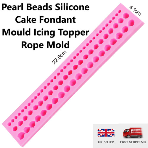 Pearl beads silicone cake - silicone,