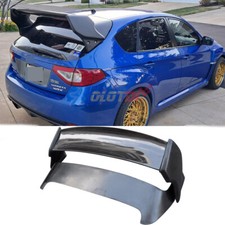 For 08+ Subaru Impreza GRB WRX STI Carbon Fiber FRP Rear Spoiler Wing LED Light