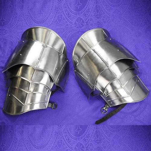 Medieval pauldrons with blade - with,