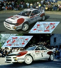 Decals Toyota Celica ST185 Tour Corse 1992 1:43 32 24 Sainz Schwarz decals