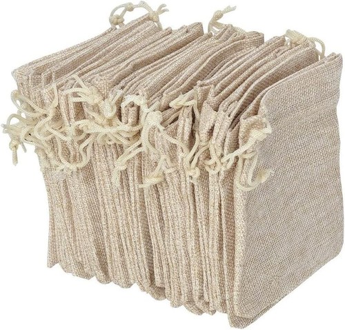 Linen drawstring gift - drawstring,