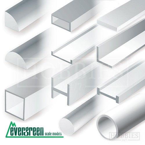 Evergreen strip styrene rods - styrene,