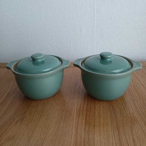 Denby manor green soup bowls - denby,
