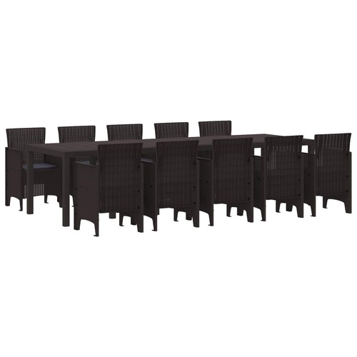 Garden dining set poly - poly, rattan