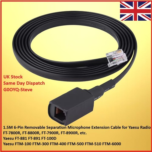 Pin microphone - 1.5m, 6-pin