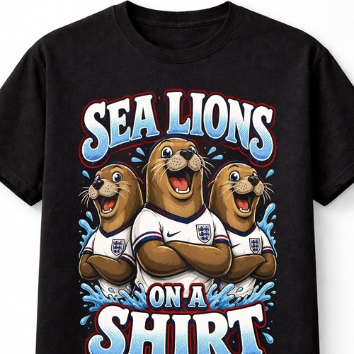 England sea lions - lions, shirt