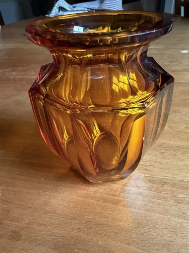 Vintage moser style amber - moser,
