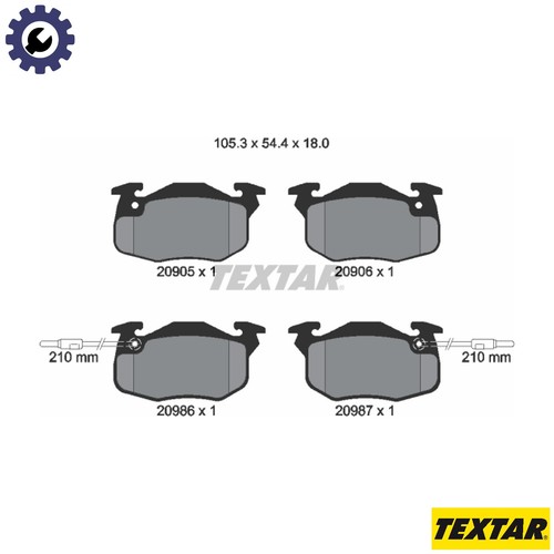 Brake pad set disc - brake,