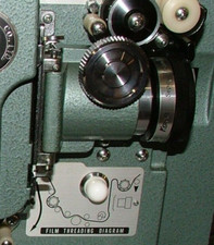 ELF EIKI ST/m SERIES 16mm PROJECTOR COMPLETE LENS HOUSING & FILM GATE