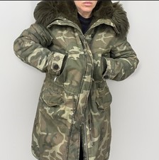 Zara Vintage Camo Fur Lined