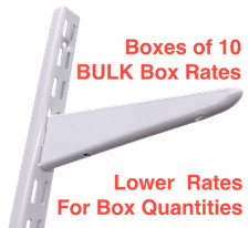Twin slot shelving white - shelving, uk