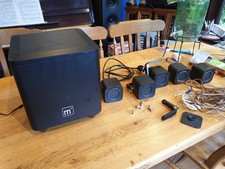 Mission M3 Active Subwoofer And Surround Sound Satellite Speakers 