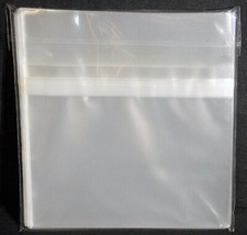 Shiny CD Sleeves! Poly OPP CD Resealable-Pack of 100! Fit Standard Jewel Case!!