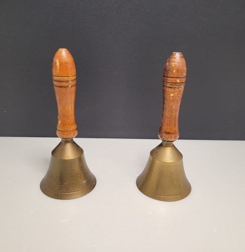 Pair vintage brass school - vintage,