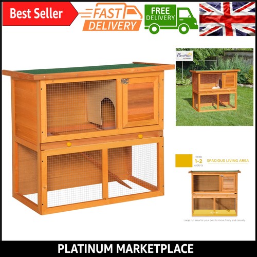 Outdoor tier wooden rabbit - wooden,