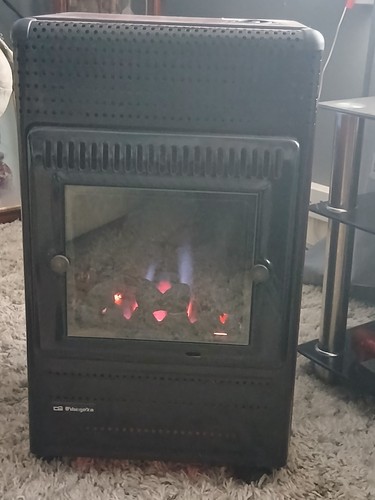 Portable coal effect - portable, gas
