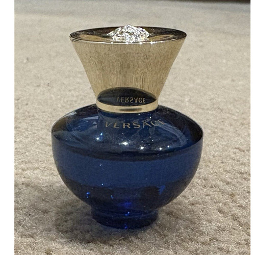Versace blue glass perfume - glass,