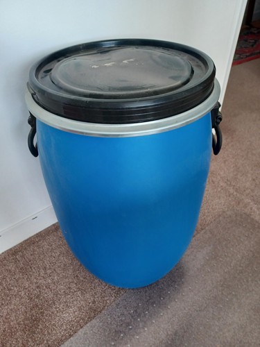 Litre blue plastic canoe - plastic,
