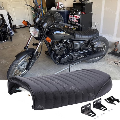 Retro black motorcycle - black,
