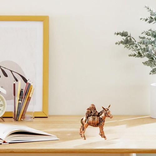 Donkey statue brass modern - statue,