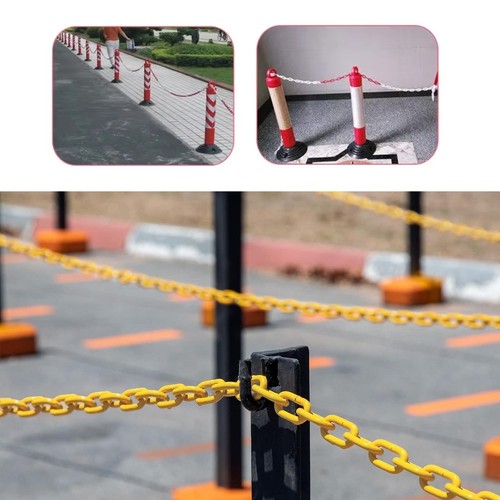 Barrier plastic chain 6mm - barrier, dia