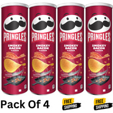 4 x Pringles Smoky Bacon