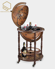 Bar Globe Drinks Cabinet Zoffoli Minerva Classic Brown