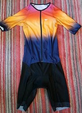 Wulibike Men's Trisuit Short Sleeve Triathlon Large Quick Dry Breathable RRP £68