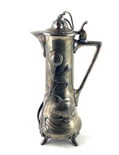 Rare antique silver plated Art Nouveau carafe/claret jug from WMF Germany