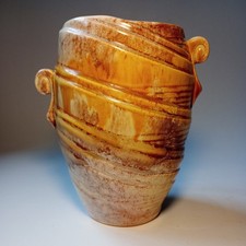 Vintage Sylvac Drip Glaze Ceramic Urn Vase #684 c1940's/50's