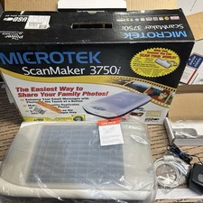 Vintage Microtek ScanMaker 3750i in box w/ extras 